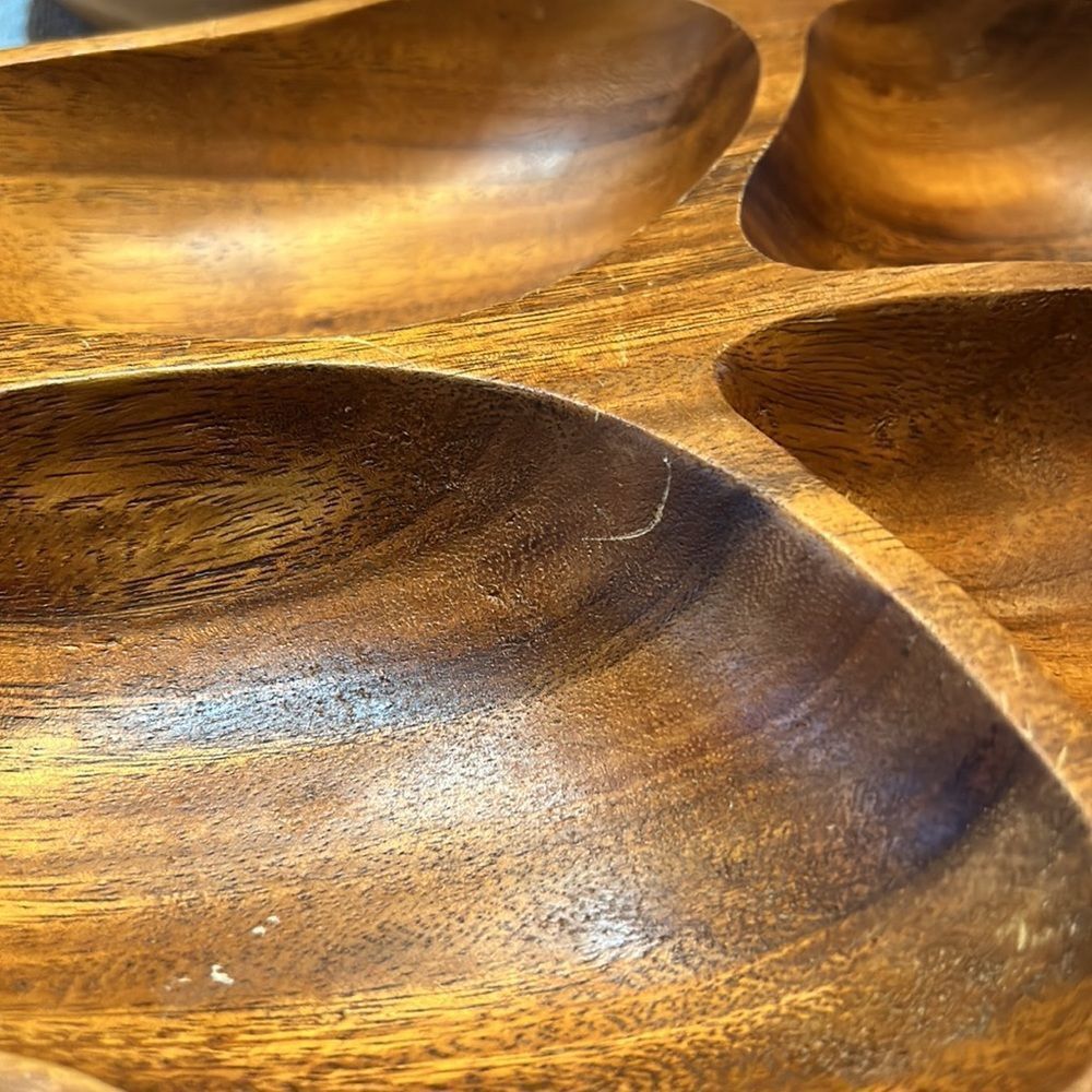 Leilani Genuine Monkey-Pod Wood Hand Crafted Large Tray Made in Philippi… - Picture 8 of 9